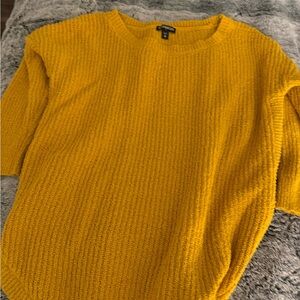 Express Mustard Knit Sweater